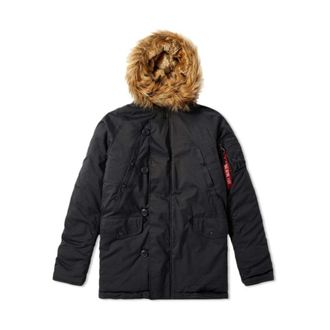 Alpha Industries Jassen - Heren - Winterjassen - Zwart - S - Nylon - Jassen