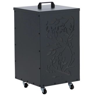Hhg [nunca Usado] Contenedor De Pellets Hhg-254 Ranken, Caja De Almacenamiento Para Pellets, Ideal Por Ejemplo Para Pienso Para Animales, Con Ruedas, 64 X
