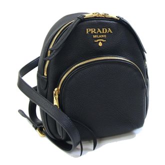 Prada Black Nero Leather Backpack (Pre-Owned)