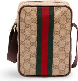 Gucci Gg Coated Web Crossbody Bag