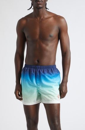 Casablanca Gradient Monogram Swim Trunks at Nordstrom, Size X-Large