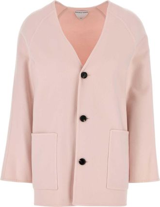 Bottega Veneta Pastelroze Wolmix Vest