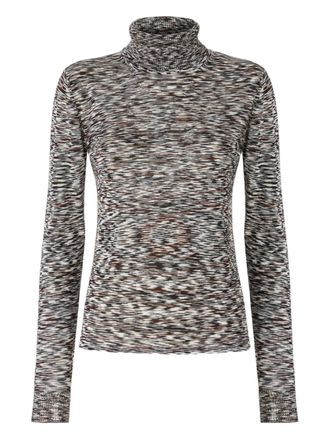 Missoni roll-neck knit sweater - Black