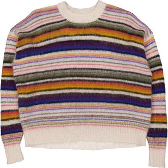 Isabel Marant Drussell Stripe Pattern Sweater, Brand Size 36 ( US Size 4 )