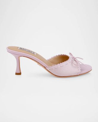 Badgley Mischka 65mm Yaritza Leather Mules