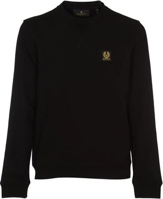 Belstaff Zwarte Sweater Sweatshirt - Heren - Sweatshirts - Zwart - 2XL - Katoen - Hoodies & sweatvesten