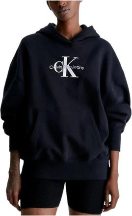 Calvin Klein Archival Monologue Sweatshirt - Dames - Hoodies - Zwart - L - Hoodies & sweatvesten