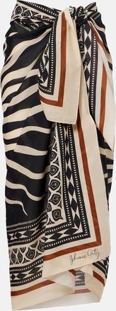 Johanna Ortiz Printed cotton beach cover-up