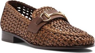 Arezzo Nola Woven Bit Loafer in Soul Natural at Nordstrom, Size 8.5