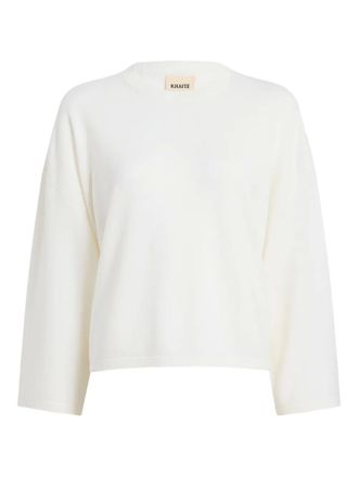 Khaite wool crew-neck sweater - women - Wool - S - White