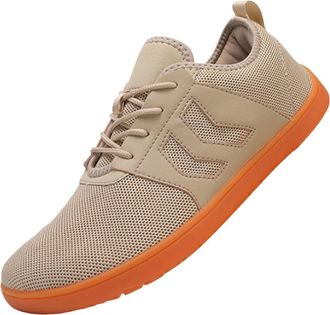 Generic Mens Wide Fit Trainers, Casual Sneakers Men Lightweight Walking Jogging Sport Shoes with Flat Sole Casual Lace Up Sneakers Fashion Solid Color Trainer