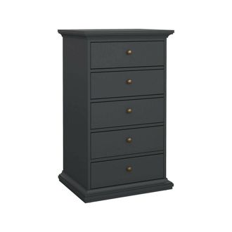 Dmora Cajonera Clementine, C&oacute;moda Multiusos, C&oacute;moda De Dormitorio, Gabinete Con Cajones, 63x49 H105 Cm, Gris - Dmora