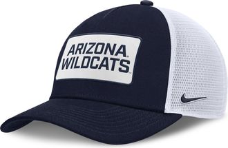 Nike Arizona On-Field Rise Nike Mens College Trucker Adjustable Hat in Blue | NC97044PUAN-EST