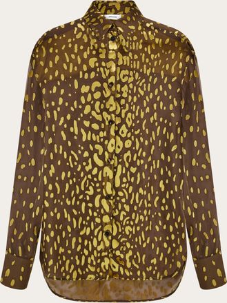 Ferragamo Donna Camicia in georgette devor&eacute; Multicolore