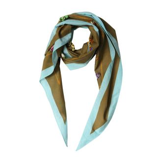 Dolce & Gabbana Pa&ntilde;uelo de Sarga de Seda Estampado - Accessories - Hombre - Multicolor - ONE SIZE