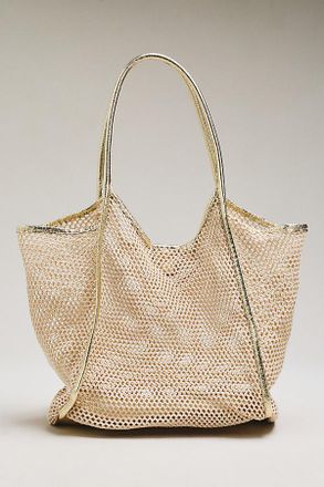 Shiraleah Sandra Metallic Mesh Tote Bag