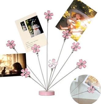 OEM Portafotos Con 8 Ramas, Para Un &Aacute;rbol Geneal&oacute;gico, Soporte De Escritorio Para Papel De Notas, Foto De Notas, Tarjeta De Navidad Para Una Boda