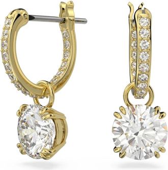 Swarovski Elegante kristallen oorbellen voor elke gelegenheid - Dames - Oorbellen - Geel - ONE Size - Accessoires
