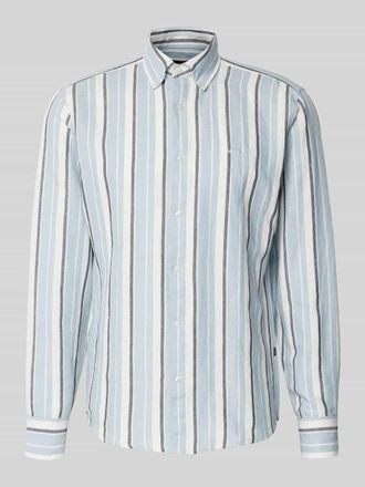 Boss Orange by Hugo Boss BOSS Orange Regular Fit Freizeithemd aus Leinen-Baumwoll-Mix Modell RICOPLUS_M in Hellblau, Gr&ouml;&szlig;e XXXL