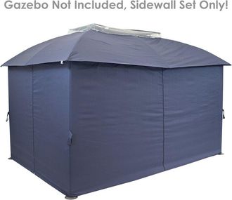 Sunnydaze Outdoor 4Pc Fabric Sidewall Set For 10X13ft Gazebo