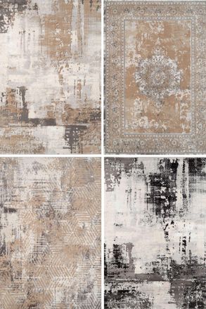 Kukoon 240cm x 330cm Extra Large Area Rugs Beige Cream Grey Living Room Carpet Floor Covering | Size: 240 cm x 330 cm