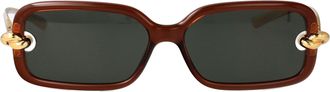 Bottega Veneta Rectangular Sunglasses Bv1439 S 005