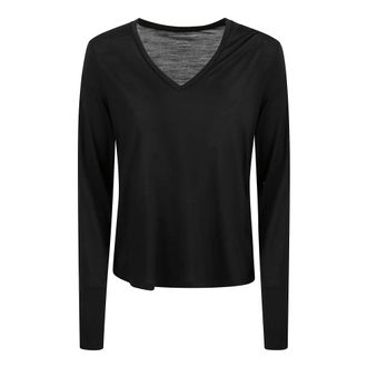 Majestic Filatures Long Sleeve T-Shirts, female, Black, M, Long Sleeve Top