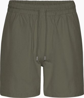 Colorful Standard Mens Colorful Standard Mens Short Sleeve Linen Shirt - Dusty Olive - Green - Size: 42/Regular