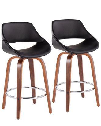 LumiSource Dnu/Inactive Lumisource Set Of 2 Fabrico Fixed-Height Counter Stools