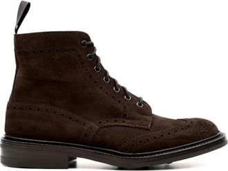 Trickers Stow Country Boot - Heren - Veterlaarzen - Bruin - 40 EU - Leer - Schoenen