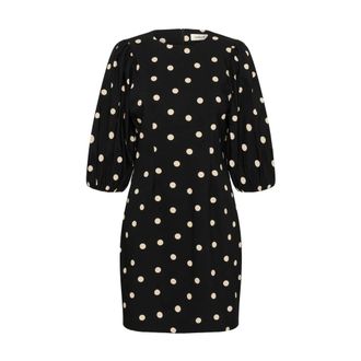 Soaked In Luxury SLZazu Dolore Printed Dress SS - Dames - Jurken - Zwart - Maat: L