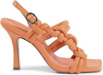 Dee Ocleppo Twisted Tubular Square-Toe Sandals