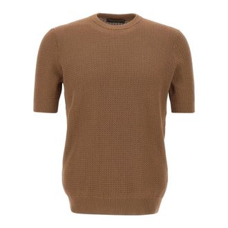 FILIPPO DE LAURENTIIS Heren, Truien, Bruin, Maat: M