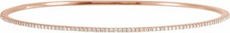 Diamond2Deal 14k Gold 1 CTW Lab-Grown Diamond Stackable Bangle Bracelet 8