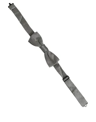 Dolce & Gabbana Silk Jacquard Bow Tie - Gray