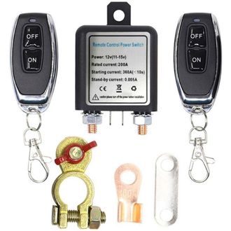 OEM Interruptor De Desconexi&oacute;n De Bater&iacute;a De Coche De 12 V Con Mando A Distancia - Interruptor Aislador Con 2 Mandos A Distancia, Para Seguridad Y Manteni