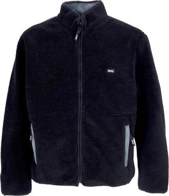 Obey Omkeerbare Sherpa Jas Zwart - Heren - Zomerjassen - Zwart - XL - Polyester - Jassen