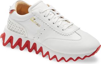 Christian Louboutin Loubishark Sneaker in White at Nordstrom, Size 7Us