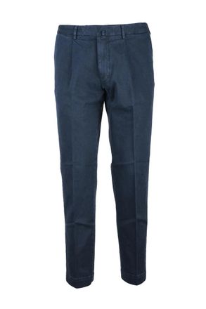 Santaniello Cotton Stretch Trousers - Blue