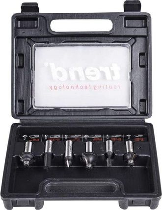 Trend Il set di frese starter da 6 pezzi contiene una serie di frese con punta in carburo di tungsteno per la lavorazione decorativa del legno