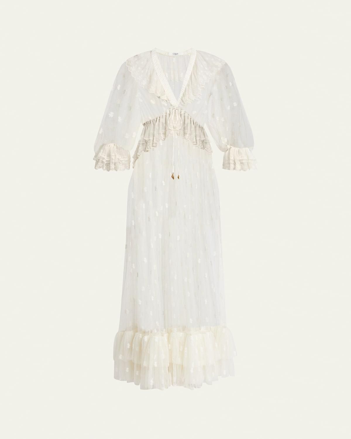 Chloe フロラルフリントトレス CHC19ARO61347 9L0 Chloé Boxy Lavallière Blouse In Silk Georgette | Chloé HK