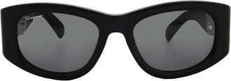Ferragamo Grey Cat Eye Ladies Sunglasses SF1082S 001 53