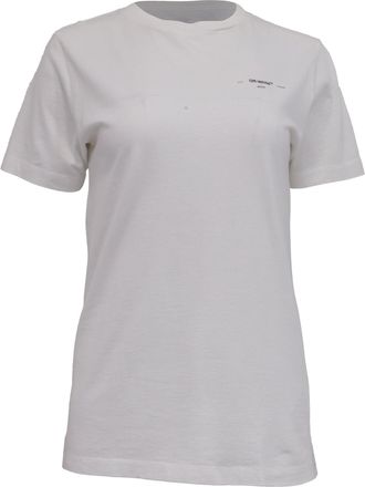 Off-white 2013 Logo-Print T-Shirt in White Cotton