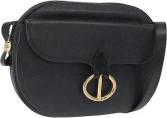 Dior Pre-owned Cross Body Bags, female, Blue, Size: ONE SIZE Pre-owned Vintage Leather Shoulder Bag