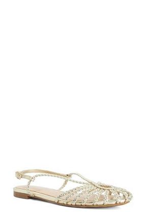 Dune London Hoopla Flat Sandal in Gold at Nordstrom Rack, Size 39