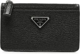 Prada Logo-plaque Leather Cardholder