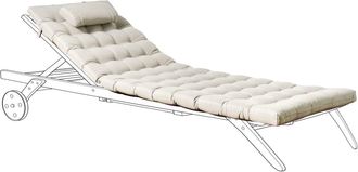 Beliani Coj&iacute;n para tumbona Gris pardo