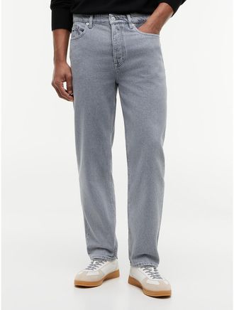 Tommy Hilfiger Mens Tommy Jeans Tapered Straight Jean - Grey - 30W x 34L