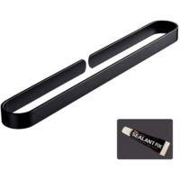 OEM Toallero De Ba&ntilde;o Negro, Soporte De Pared En Forma De U, Anilla Adhesiva Para Toallas, Soporte Para Toallas Sin Necesidad De Taladrar, 40 Cm - Crezuo