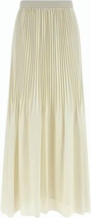Twin-Set Pleated High Waist Long Skirt